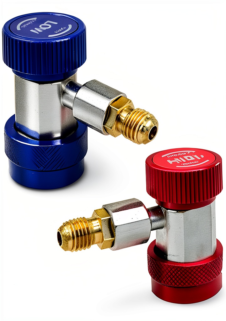 R134a Quick Coupler Adapter in use