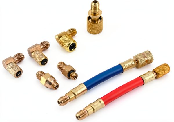 Refrigeration Adapter Qiilu Metal Kit for Auto AC-0