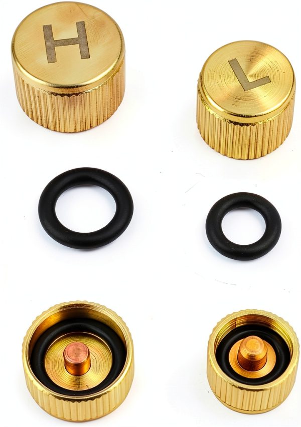 Generic R134a Heavy Duty Brass Caps for Car AC-1