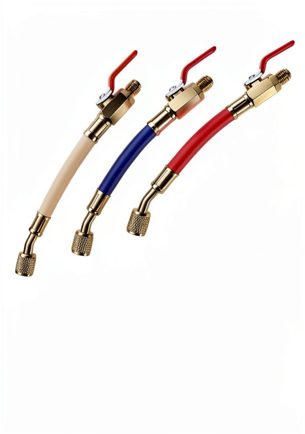 Refrigerant Hose CHidotools Brass 7in Valve-2