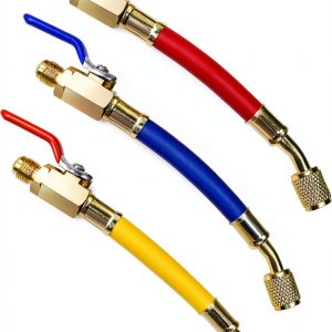 Refrigerant Hose CHidotools Brass 7in Valve-0