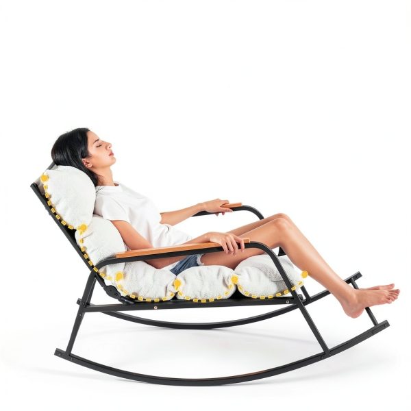 MAXYOYO Beige Large Recliner Chair Outdoor-6
