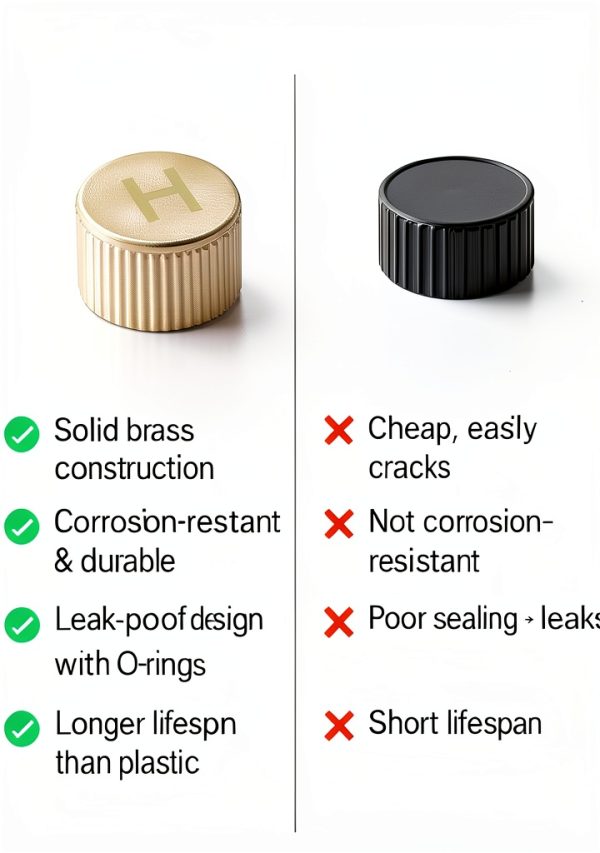 Generic R134a Heavy Duty Brass Caps for Car AC-3