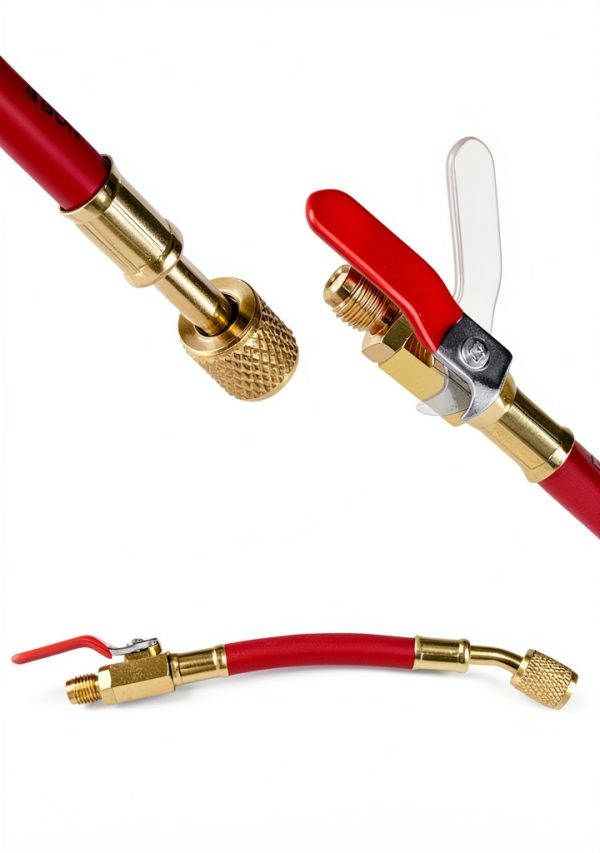 Refrigerant Hose CHidotools Brass 7in Valve-5