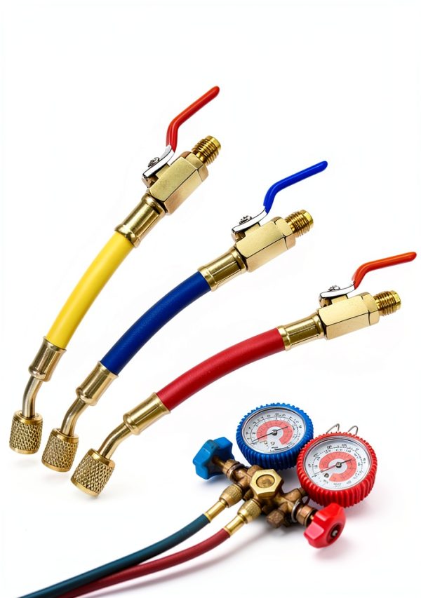 Refrigerant Hose CHidotools Brass 7in Valve-4