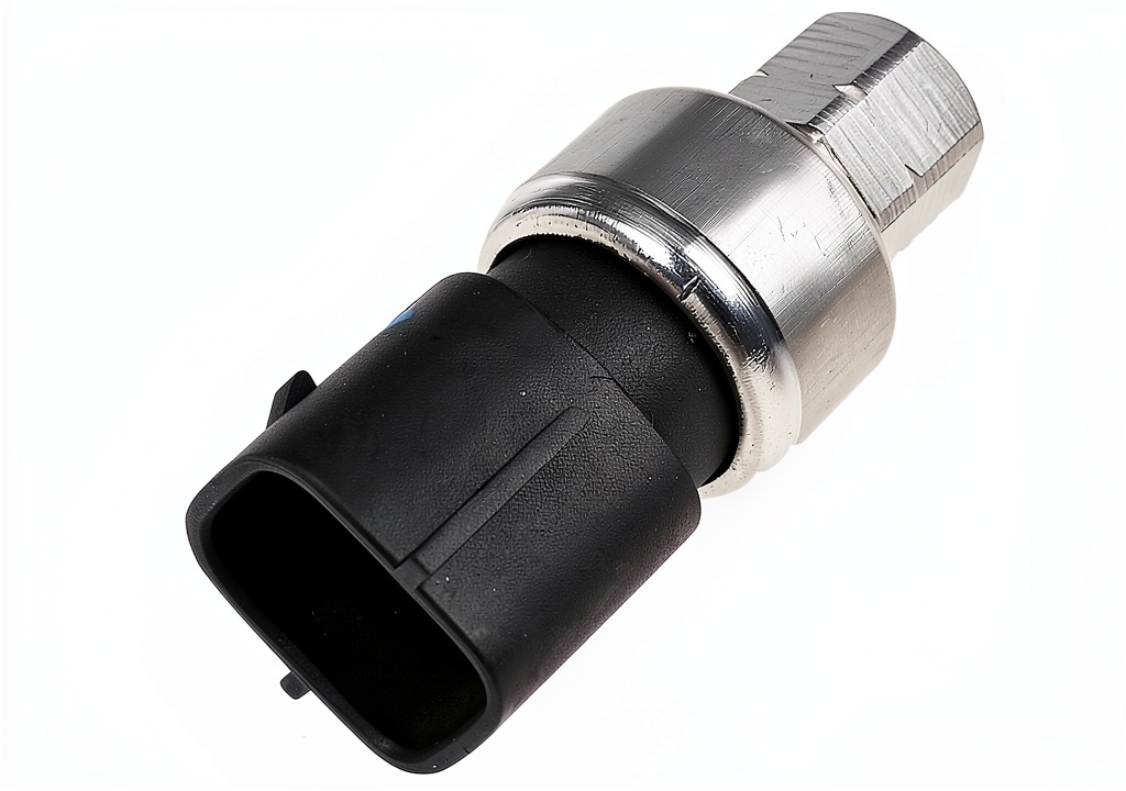 Installing Dorman A/C Transducer Switch Replacement on a garage workbench
