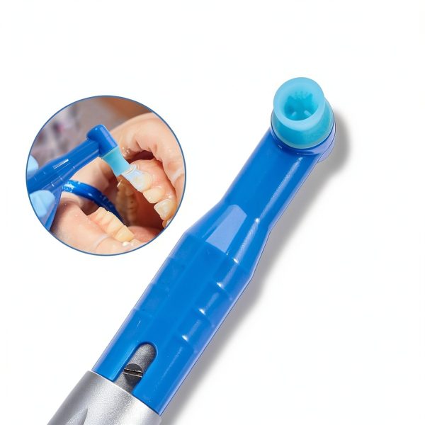 4E's USA Disposable Prophy Angle with Blue Soft Cup 100 Pack-6